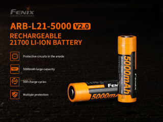 Fenix ARB-L21-5000 V2.0 21700 LiIon 5000mAh